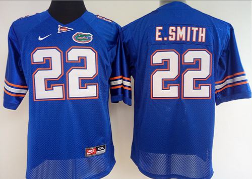 Gators #22 Emmitt Smith Blue Women's Stitched NCAA Jersey